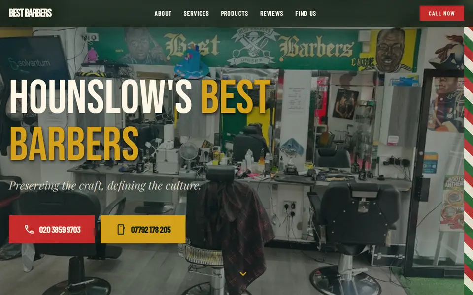 The top of bestbarberslimited.com