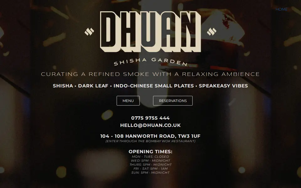 The top of dhuan.co.uk