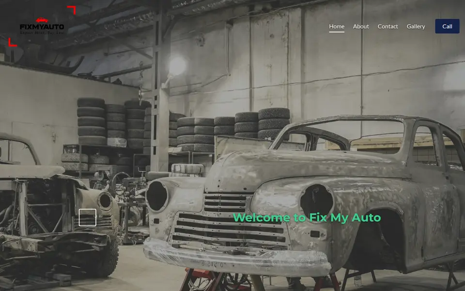 The top of fixmyauto.co.uk