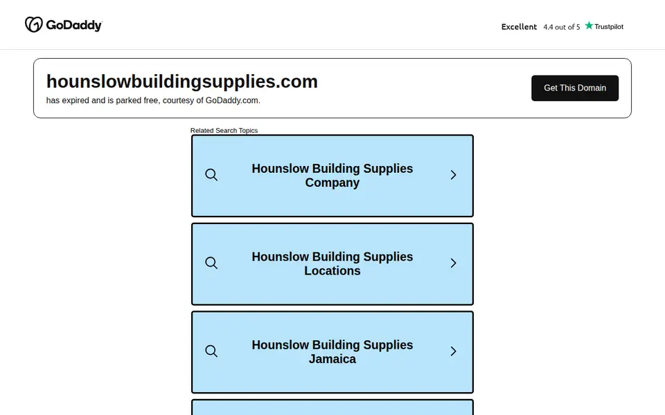 The top of hounslowbuildingsupplies.com