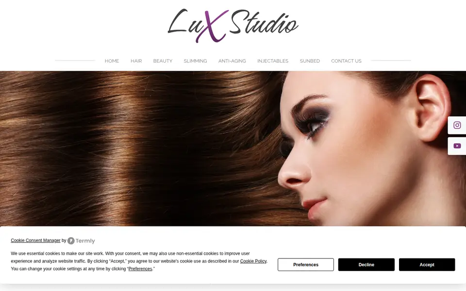 The top of luxstudio.uk