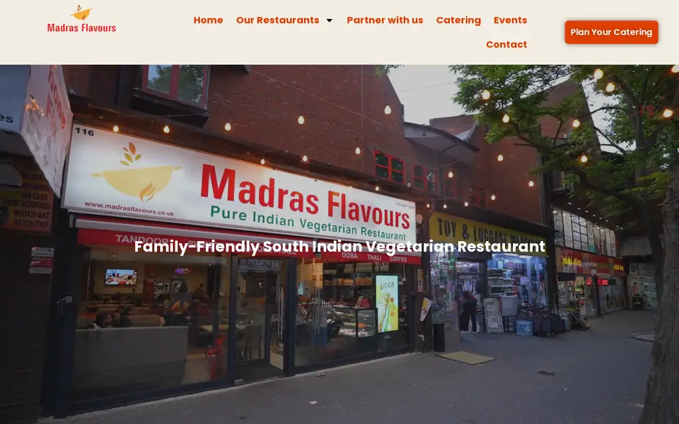 The top of madrasflavours.co.uk