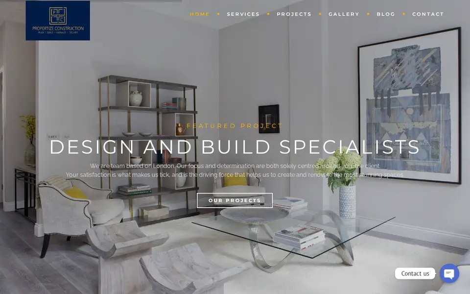 The top of propertize.co.uk