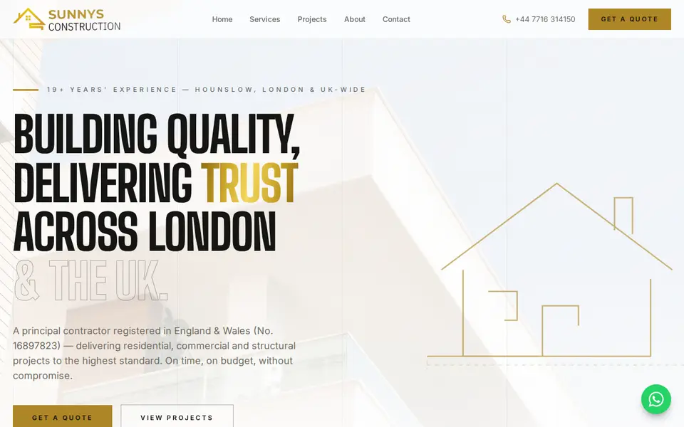 The top of sunnysconstruction.com