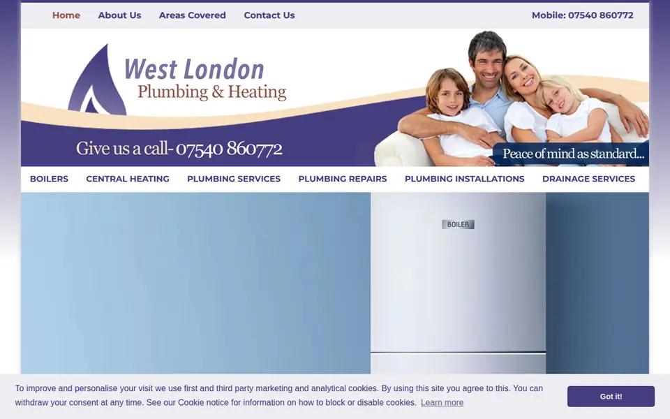 The top of westlondonplumbingandheating.uk