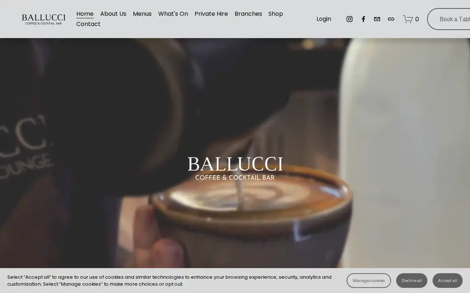 The top of ballucci.co.uk