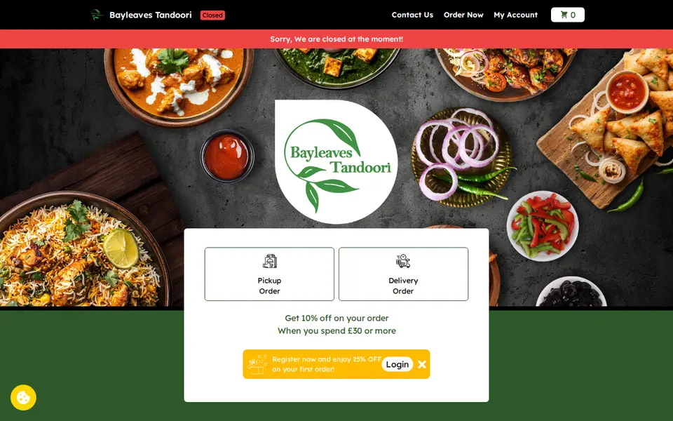 The top of thebayleaves.co.uk