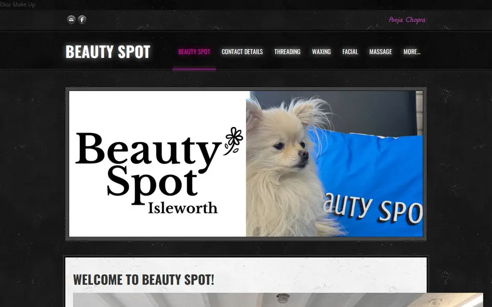 The top of beautyspotunisex.com