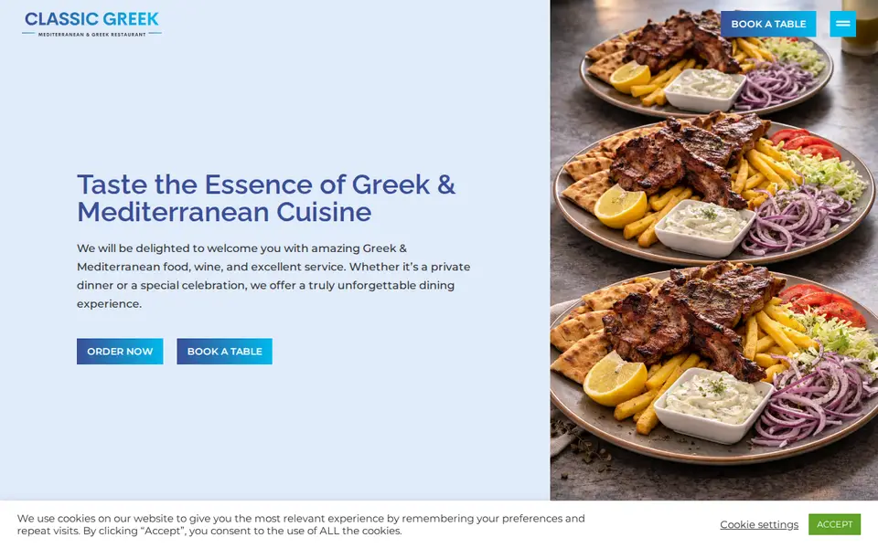 The top of classicgreekrestaurant.co.uk