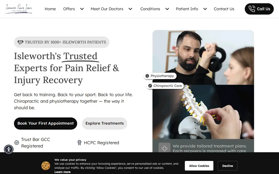 The top of isleworthpainandinjury.co.uk