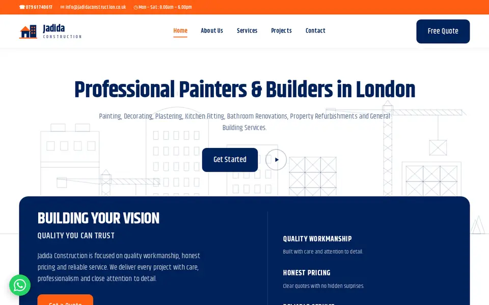 The top of jadidaconstruction.co.uk