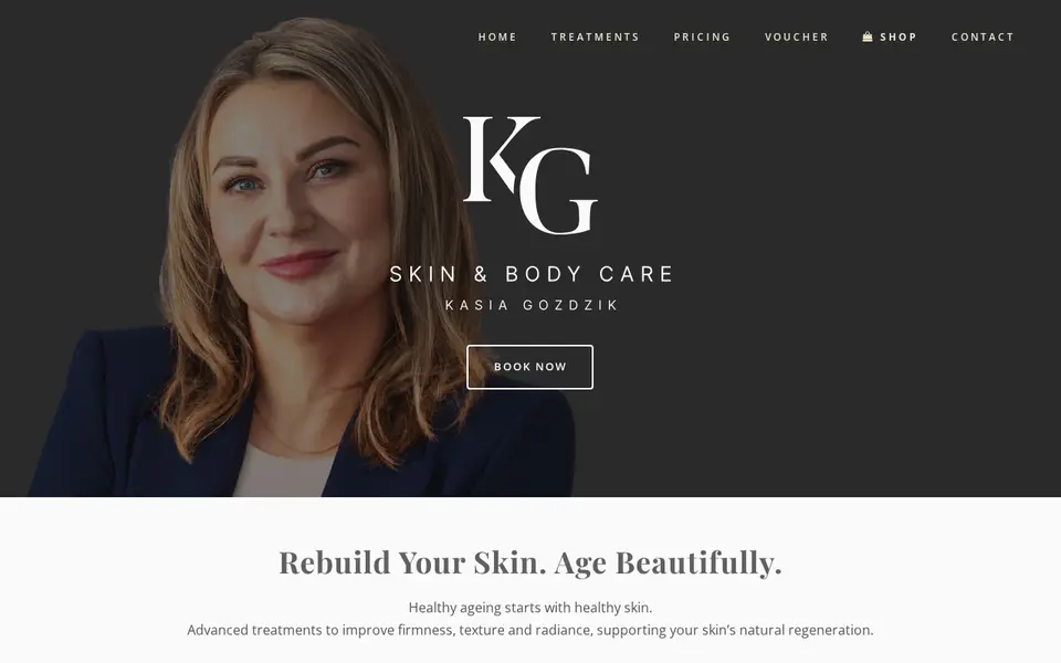 The top of skinandbodycare.co.uk