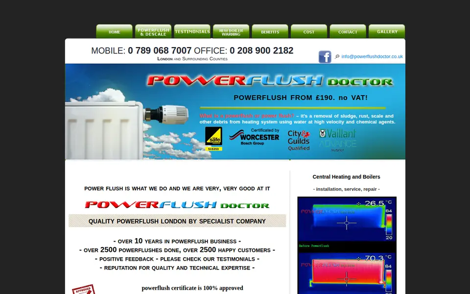 The top of powerflushdoctor.co.uk