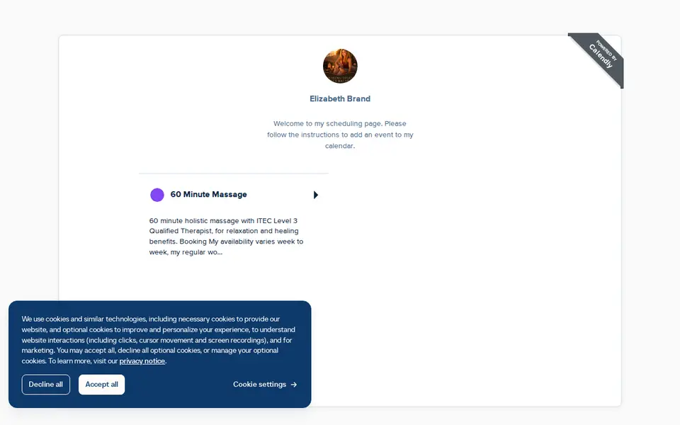The top of calendly.com