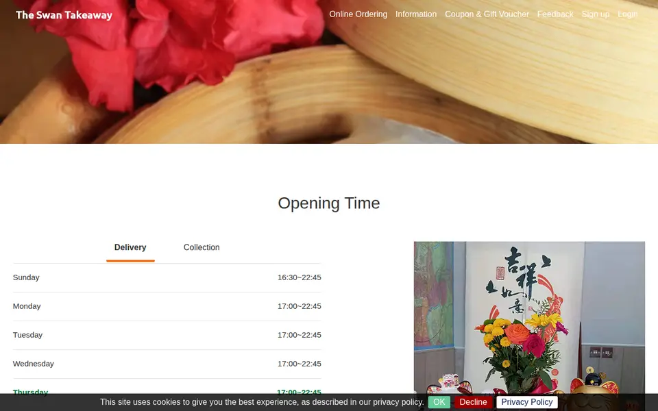 The top of theswantakeaway.com
