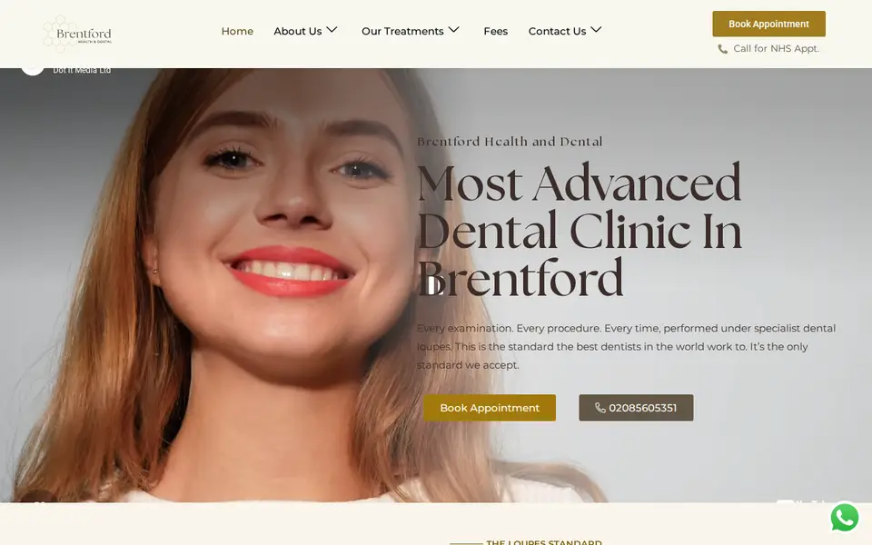 The top of brentfordhealthdental.co.uk