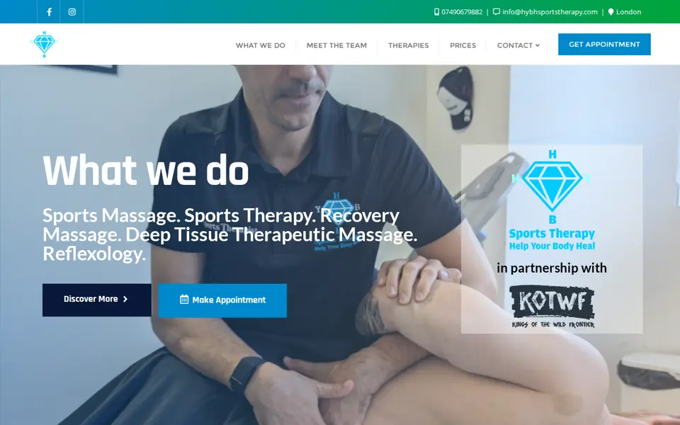 The top of hybhsportstherapy.com