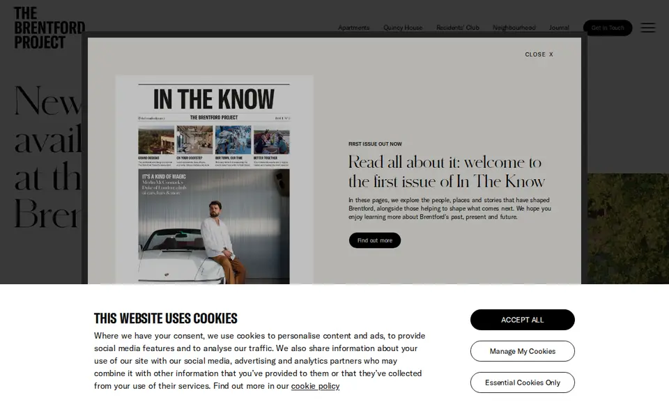 The top of thebrentfordproject.com
