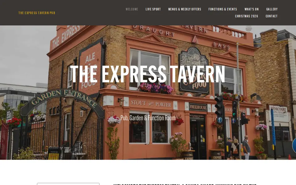 The top of expresstavern.co.uk