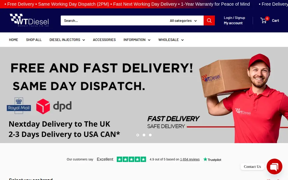 The top of wtdiesel.com