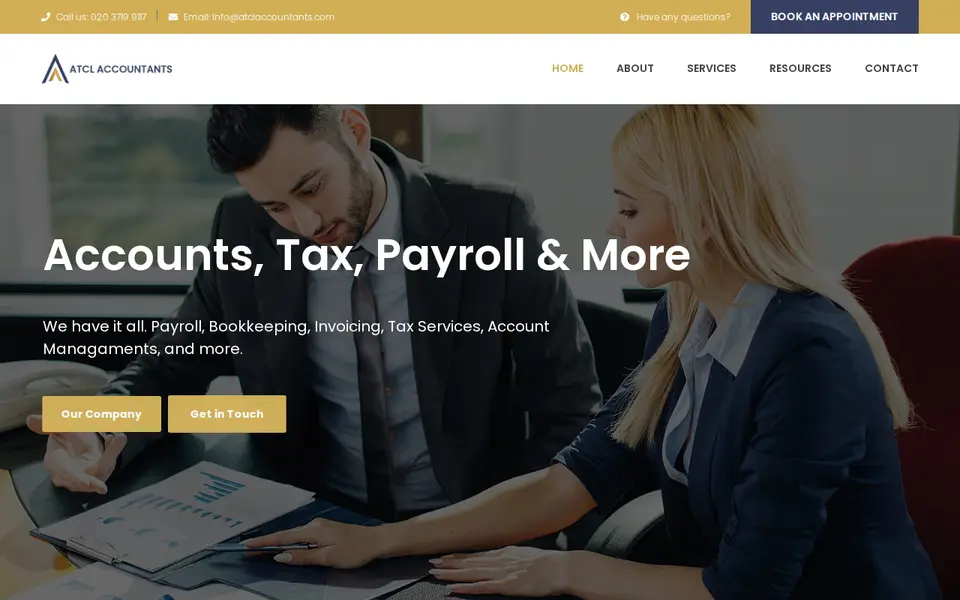 The top of atclaccountants.com