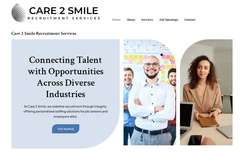 The top of care2smile.co.uk