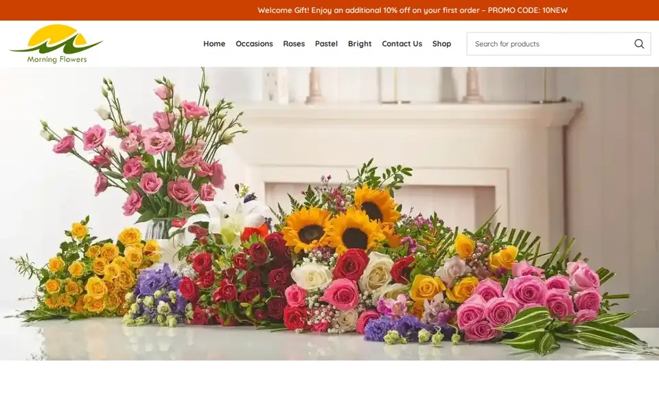 The top of dailyflowers.co.uk