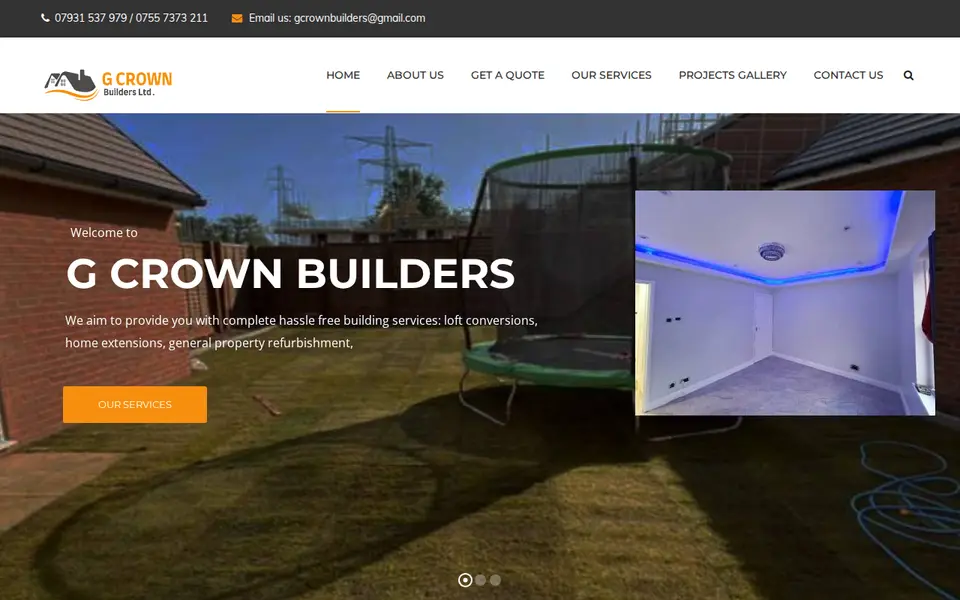 The top of gcrownbuilders.co.uk