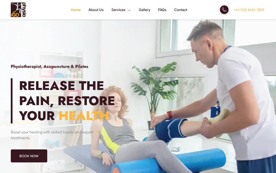 The top of igophysio.co.uk