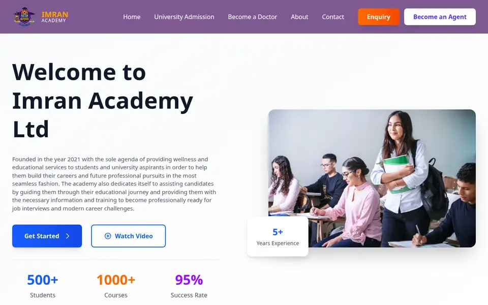 The top of imranacademyltd.com