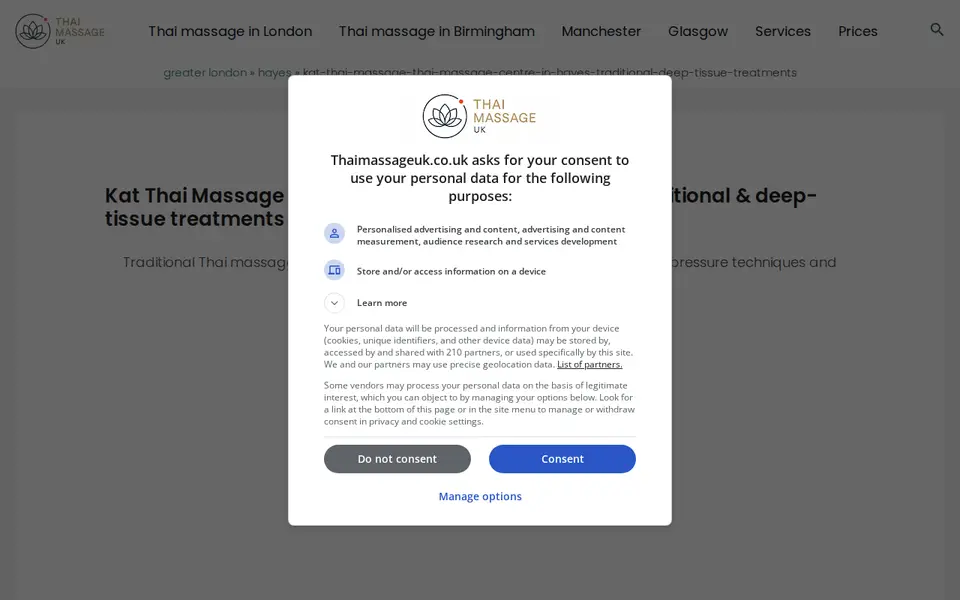 The top of thaimassageuk.co.uk