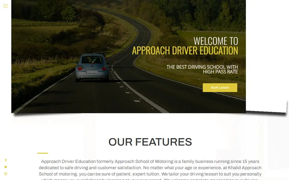 The top of khalidapproachschoolofmotoring.co.uk