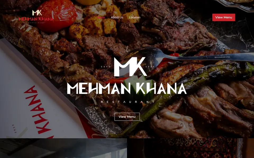 The top of mkrestaurant.co.uk
