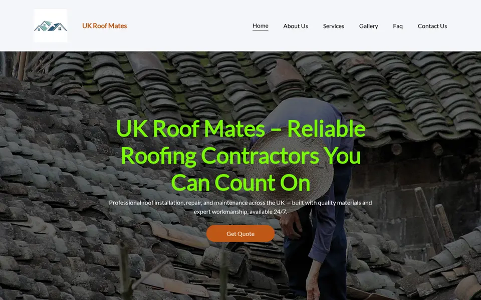 The top of ukroofmates.com