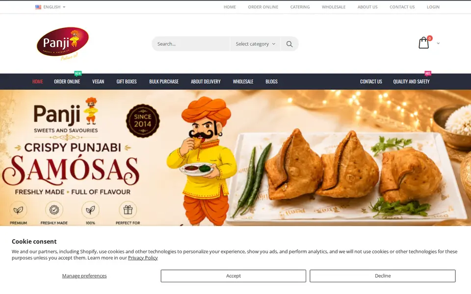 The top of panjisweets.com
