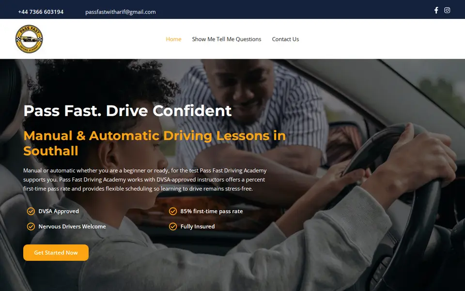 The top of passfastdrivingacademy.com