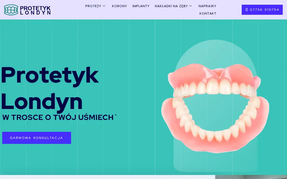 The top of polskiprotetyk.co.uk