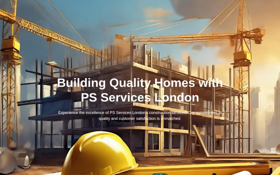 The top of psserviceslondon.webflow.io