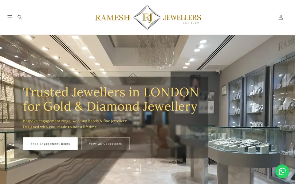 The top of ramesh-jewellers.com