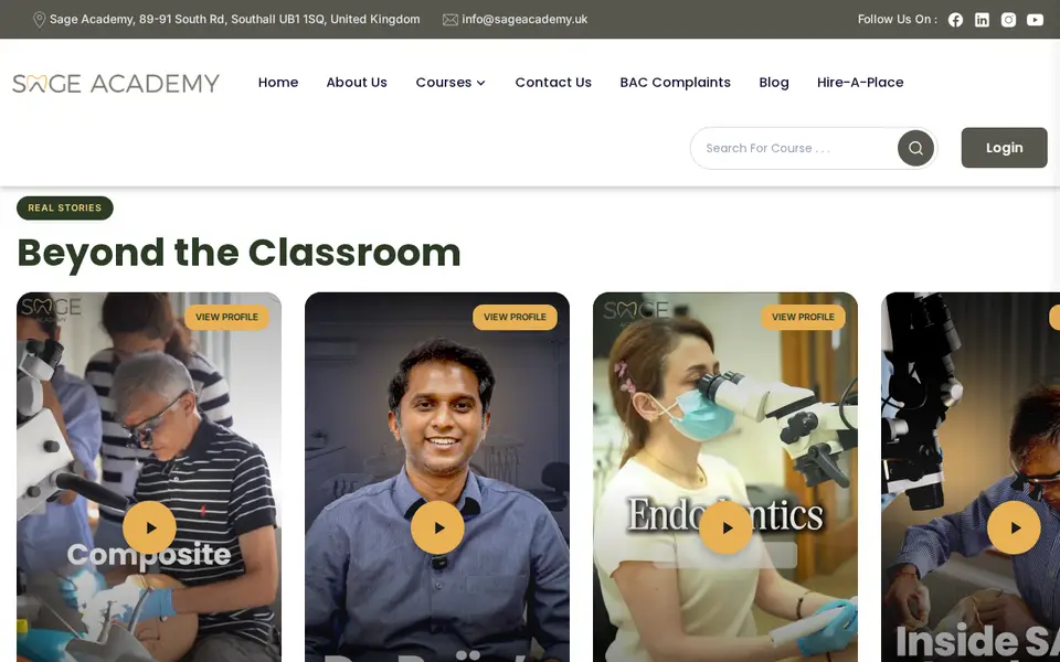 The top of sageacademy.uk