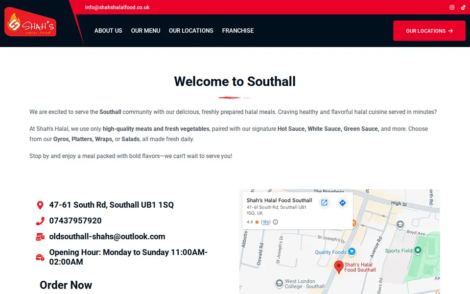 The top of shahshalalfood.co.uk
