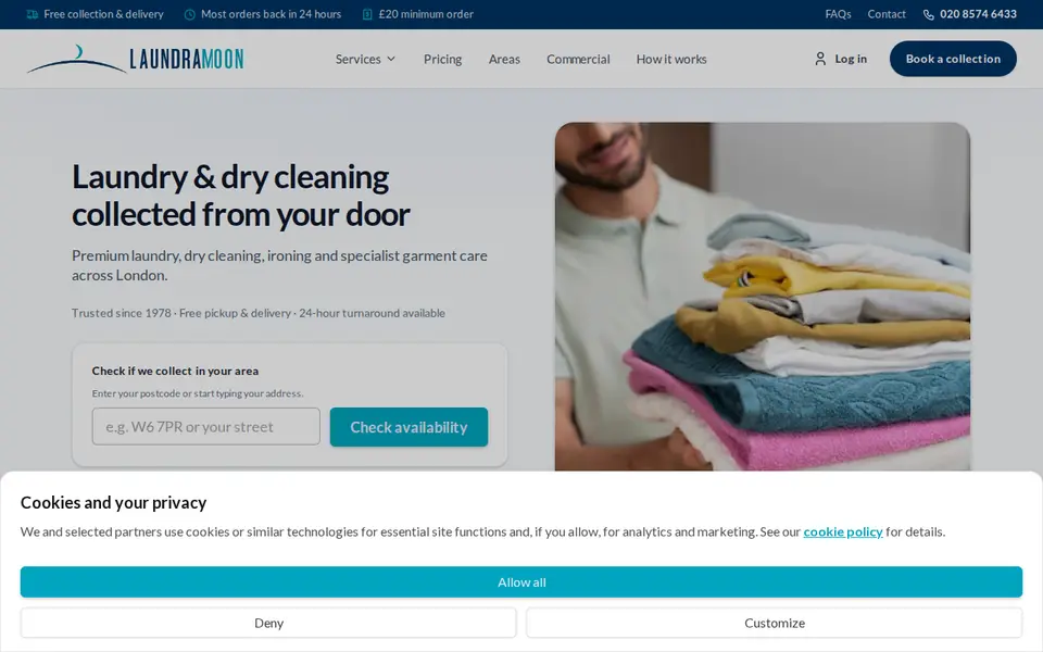 The top of laundramoon.com