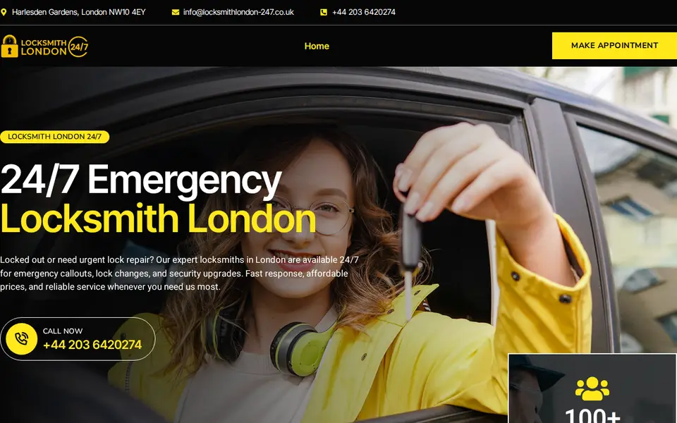 The top of locksmithlondon-247.co.uk