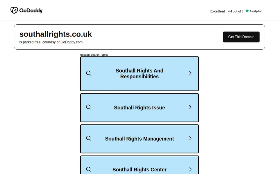 The top of southallrights.co.uk