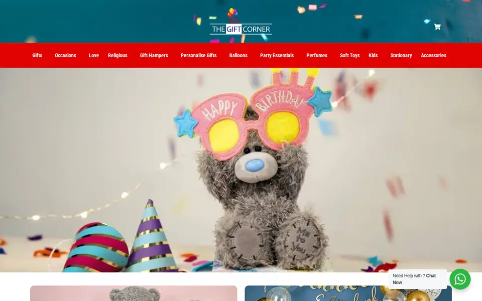 The top of thegiftscorner.co.uk