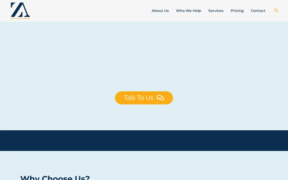 The top of zenithaccountancy.com