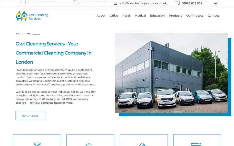 The top of owlcleaningservices.co.uk