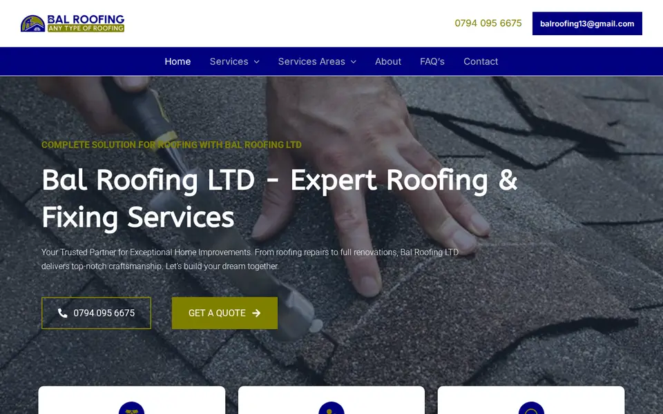 The top of balroofing.co.uk