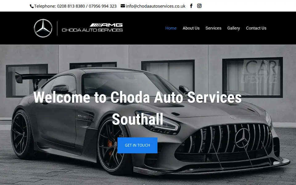The top of chodaautoservices.co.uk