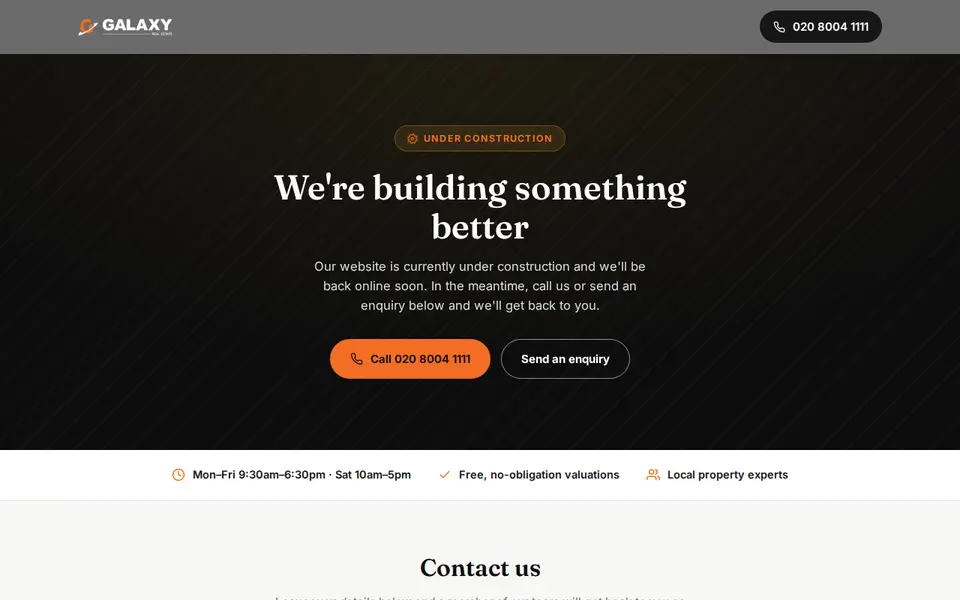 The top of galaxyrealestate.co.uk